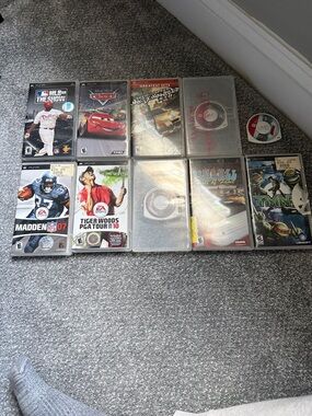 Sony PSP Game UMD Lot in Black, Red, White - Sports & Action Titles